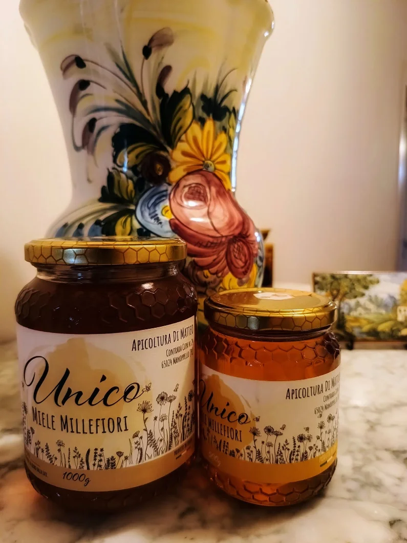 Vasetto di Miele Millefiori d'Abruzzo di Di Matteo Apicoltura, Manoppello (PE)